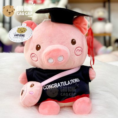 Heo Bông Tốt Nghiệp đeo máy ảnh