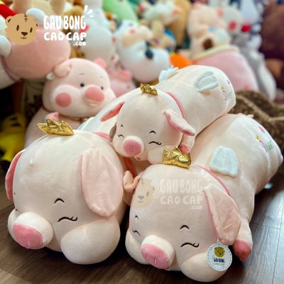 Heo Bông nằm má phính thêu Sweet