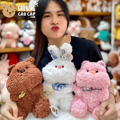 Gấu Bông Má Bự lông cừu êm mịn