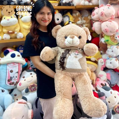 Gấu Teddy Smooth mặc áo len Thêu Unicorn