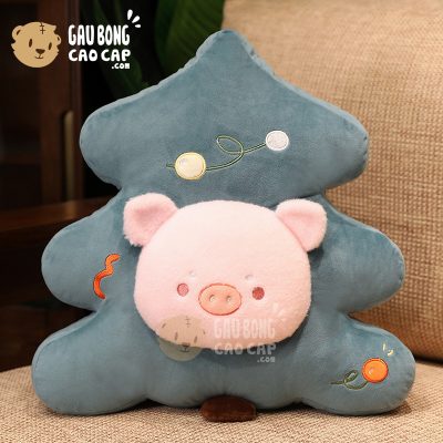 Gấu Bông Cây Thông Noel mặt thú bông dễ thương