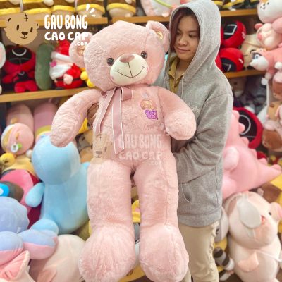 Gấu Teddy Smooth Ngực Thêu Bánh Cupcake