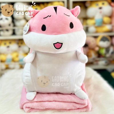 Gối mền Chuột Bông Hamster đứng giơ tay