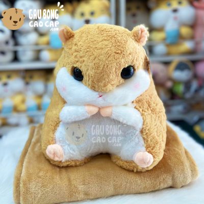 Gối mền Gấu Bông chuột Hamster lông tơ mịn