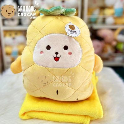 Gối mền Gấu Bông Trái Thơm mặt biểu cảm