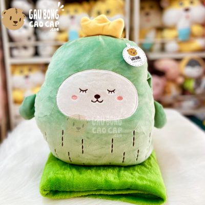 Gối mền Gấu Bông Xương Rồng mặt biểu cảm