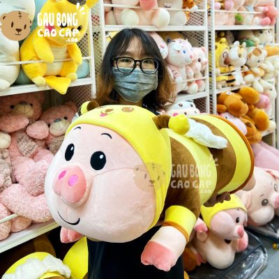 Heo Bông ong vàng gối ôm dài