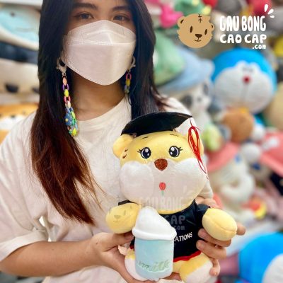 Gấu Bông Tốt Nghiệp Hổ Bông ôm Bình Sữa
