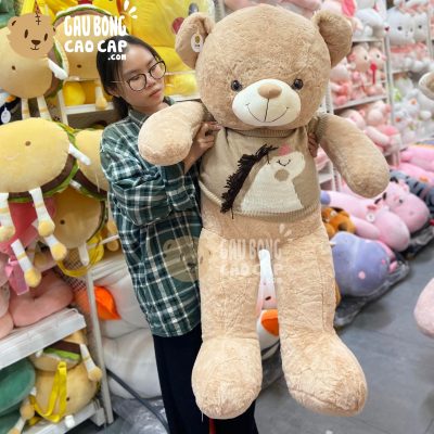 Gấu Teddy Smooth mặc áo len Thêu Unicorn