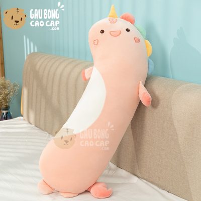 Gấu Bông Unicorn lông mịn dài Gối ôm cong
