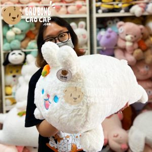 Thỏ Bông Trắng nằm lông mịn Smooth