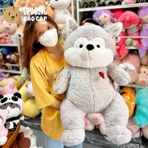 Chó Bông Husky lông Smooth ngực thêu Bọ Rùa