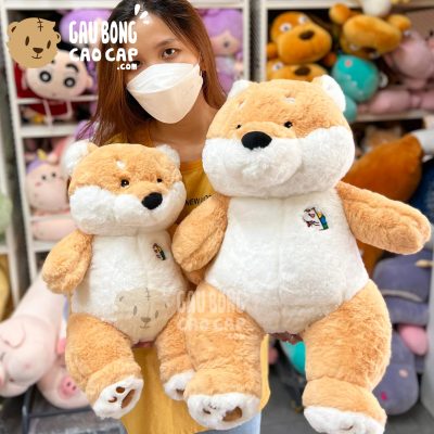 Chó Bông Shiba lông Smooth ngực thêu Unicorn