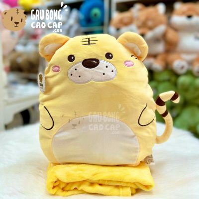 Gối mền 2in1 Hổ Bông tay thêu