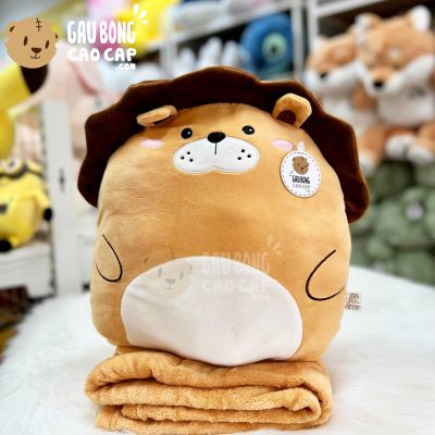 Gối mền Gấu Bông Sư Tử tay thêu