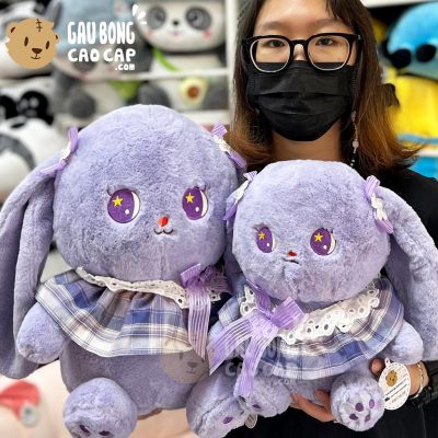Thỏ Bông mặc áo Caro Mắt Sao