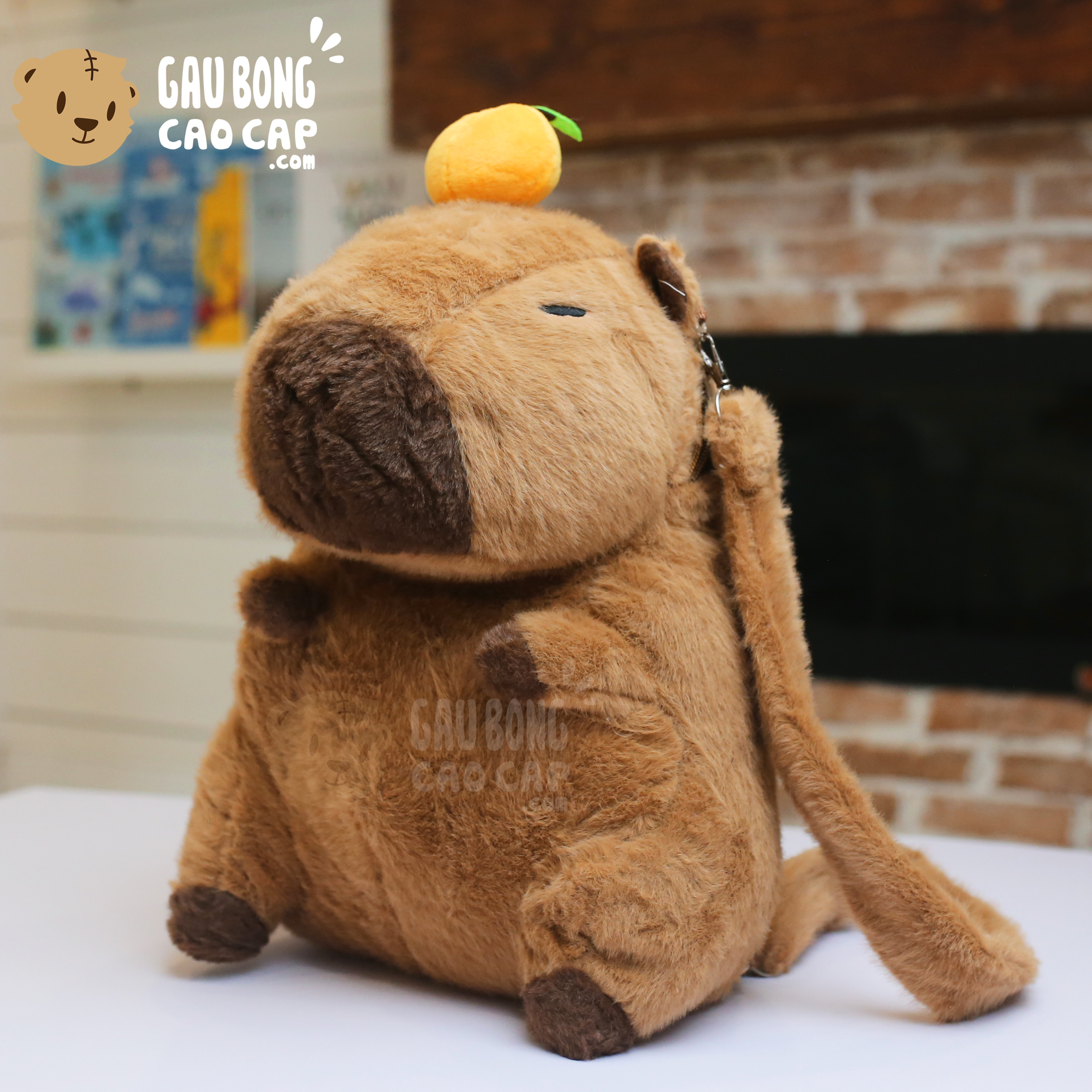 Balo Capybara Đội Trái Cam