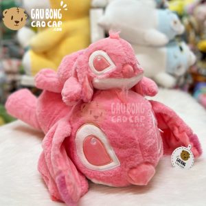 Gấu Bông Stitch Hồng nằm lông mịn Smooth