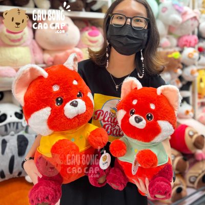 Gấu ĐỎ ngồi mặc áo Hoodie