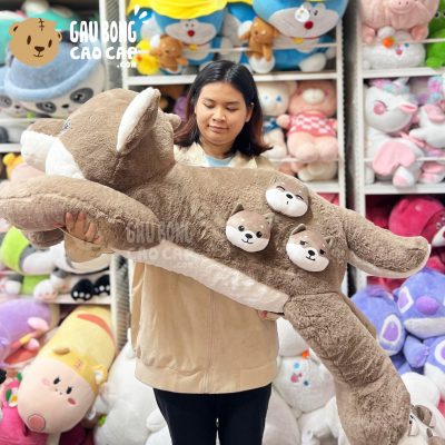 Chó Bông nằm Lông mịn Smooth Gắn Mặt Biểu Cảm