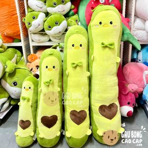 Gấu Bông Chim Cánh Cụt Trái Bơ Xanh gối ôm dài