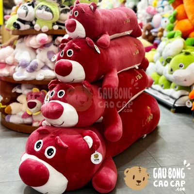 Gấu Bông Lotso lông mịn nằm gối ôm dài