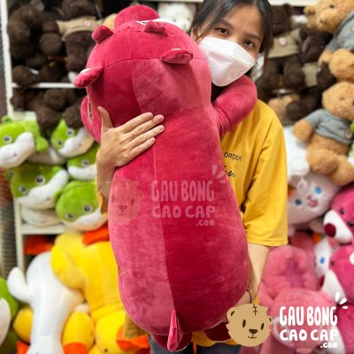 Gấu Bông Lotso lông mịn nằm gối ôm dài