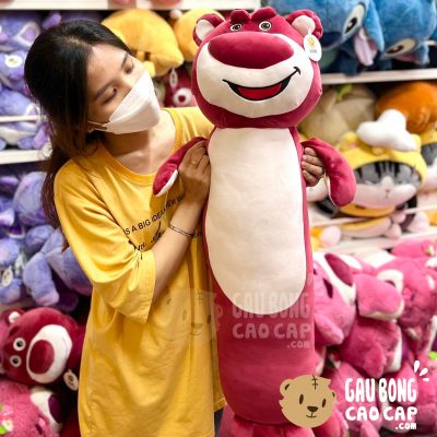 Gấu Bông Lotso lông mịn gối ôm dài