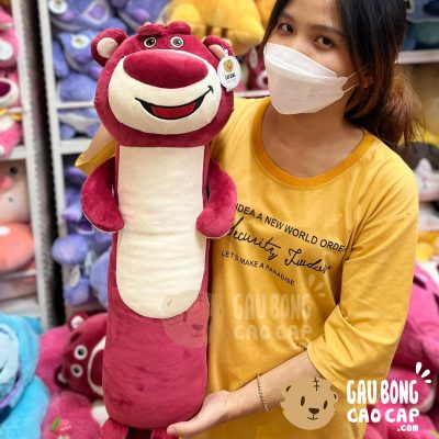 Gấu Bông Lotso lông mịn gối ôm dài