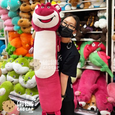 Gấu Bông Lotso lông mịn gối ôm dài