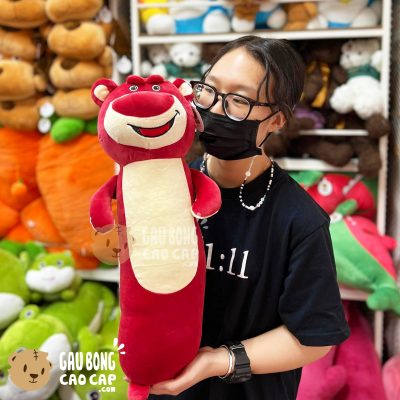 Gấu Bông Lotso lông mịn gối ôm dài