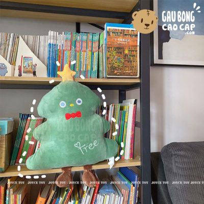 Gấu Bông Noel Cây Thông gối tựa lưng lông mịn