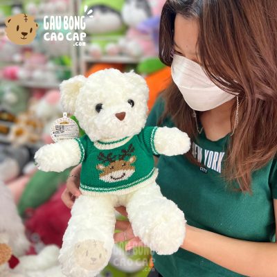 Gấu Bông Teddy mặc áo len Noel