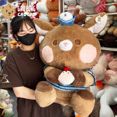 Gấu Bông Noel Tuần Lộc thủy thủ lông Smooth mềm mượt