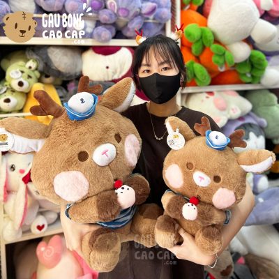Gấu Bông Noel Tuần Lộc thủy thủ lông Smooth mềm mượt