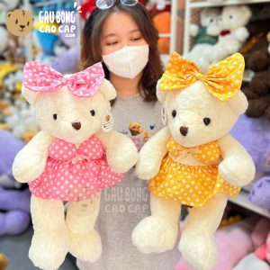 Gấu Teddy trắng mặc áo tắm Bikini