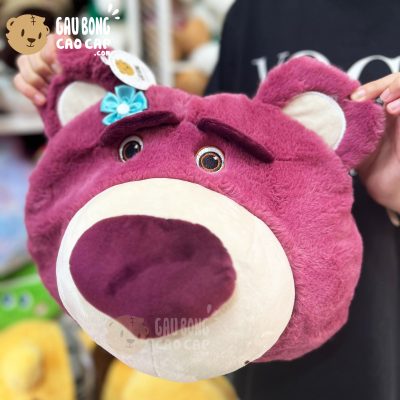 Gối mền 2in1 Gấu Bông Lotso mặt tròn