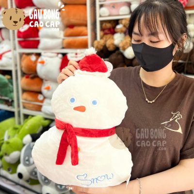 Gấu Bông Noel Gối tựa lưng Người Tuyết