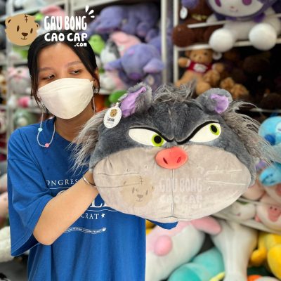 Mèo Bông Khó Ở gối ôm tròn đút tay