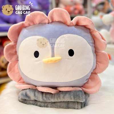 Gối mền Gấu Bông Chim Cánh Cụt cosplay Hoa Hướng Dương