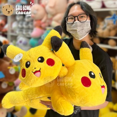 Gấu Bông Pikachu Vàng nằm lông Smooth