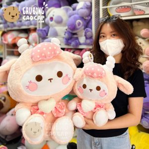 Cừu Bông Hồng đeo nơ