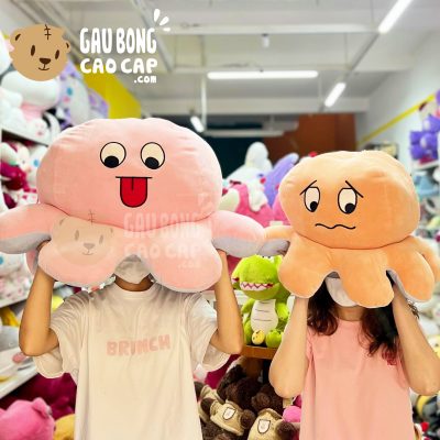 Gấu Bông Bạch Tuộc cảm xúc lông mịn