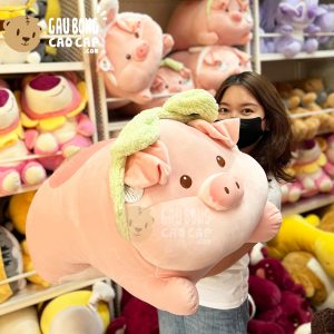 Heo Bông lông mịn nằm đeo Băng Đô Ếch