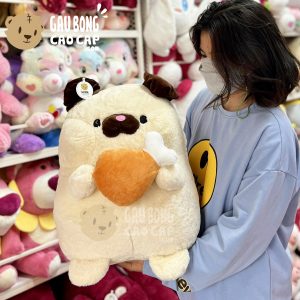 Chó Bông Mặt Xệ ôm Đùi Gà