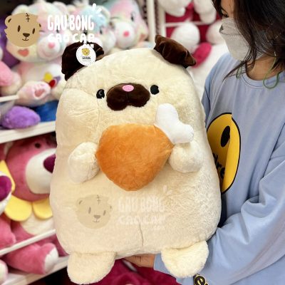 Chó Bông Mặt Xệ ôm Đùi Gà