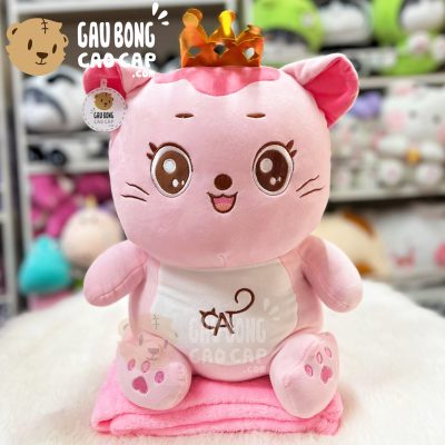 Gối mền 2in1 Mèo Bông Đội Vương Miệng