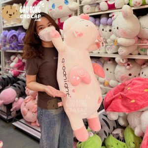 Heo Bông Good Night mặt cười có cánh Tim