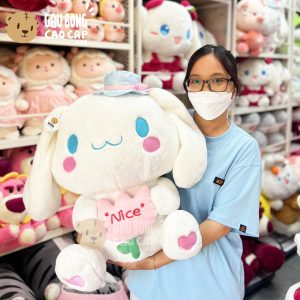 Thỏ Bông Cinnamoroll ngồi Ôm Hoa Nice