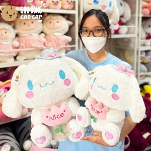 Thỏ Bông Cinnamoroll ngồi Ôm Hoa Nice